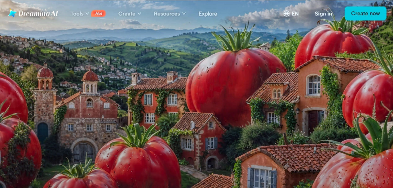Dreamina by CapCut official homepage for AI avatar creation
